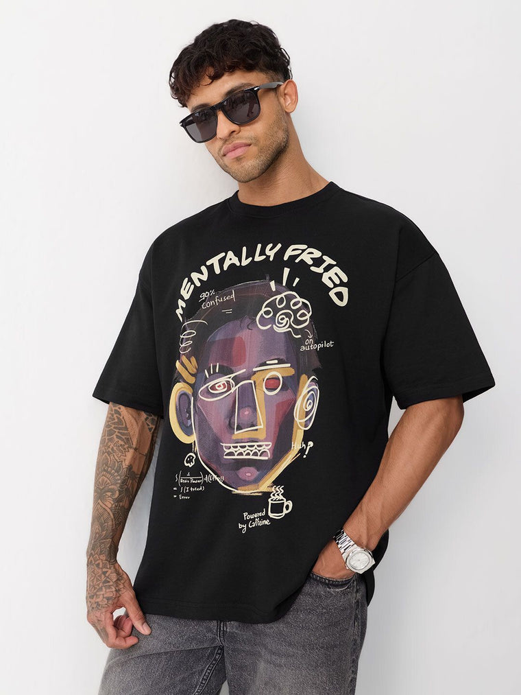 Oversized T-Shirt: Brain on Break Oversized T-Shirts