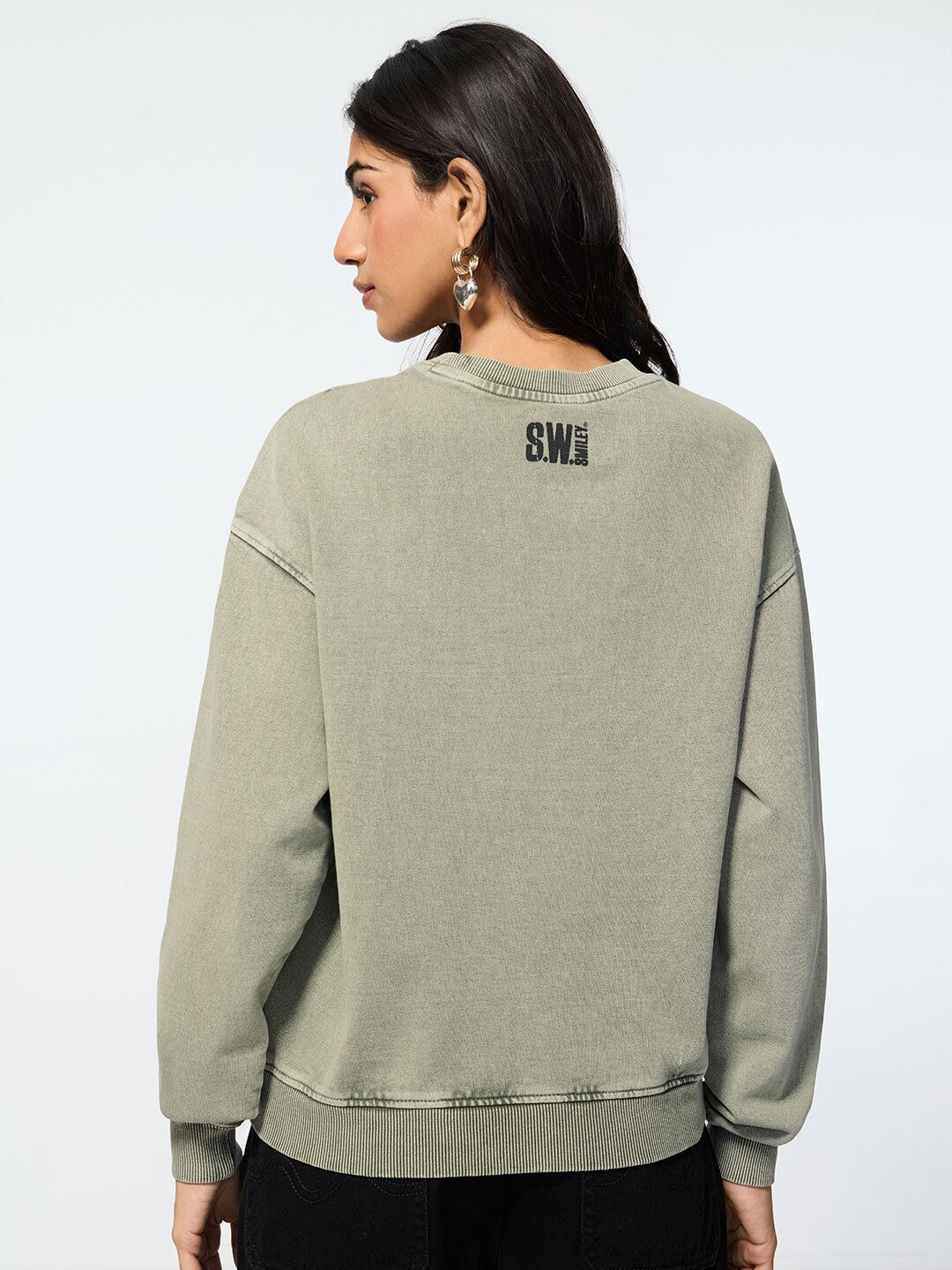 S.W.SMILEY: Graffiti Women Oversized Sweatshirts