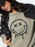 S.W.SMILEY: Graffiti Women Oversized Sweatshirts