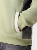 Colourblock Hoodie: Sage Stone Men Oversized Hoodies