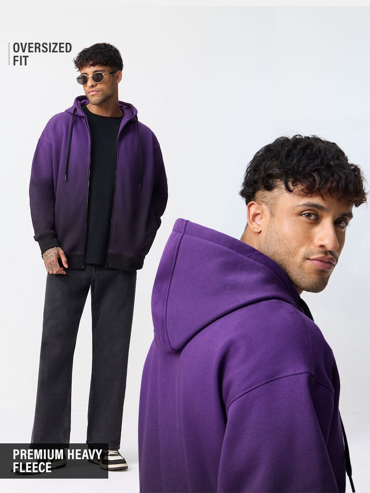 Ombre Hoodie : Amethyst Men Oversized Hoodies