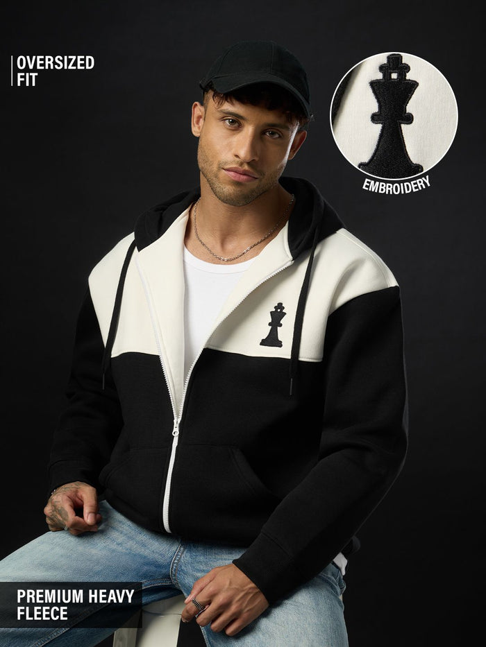 Oversized Hoodie: Checkmate Men Oversized Hoodies