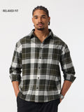 Plaid Shirt: Verdant Men Relaxed Shirts