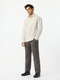 Signature Solids: Ivory White Men Relaxed Shirts