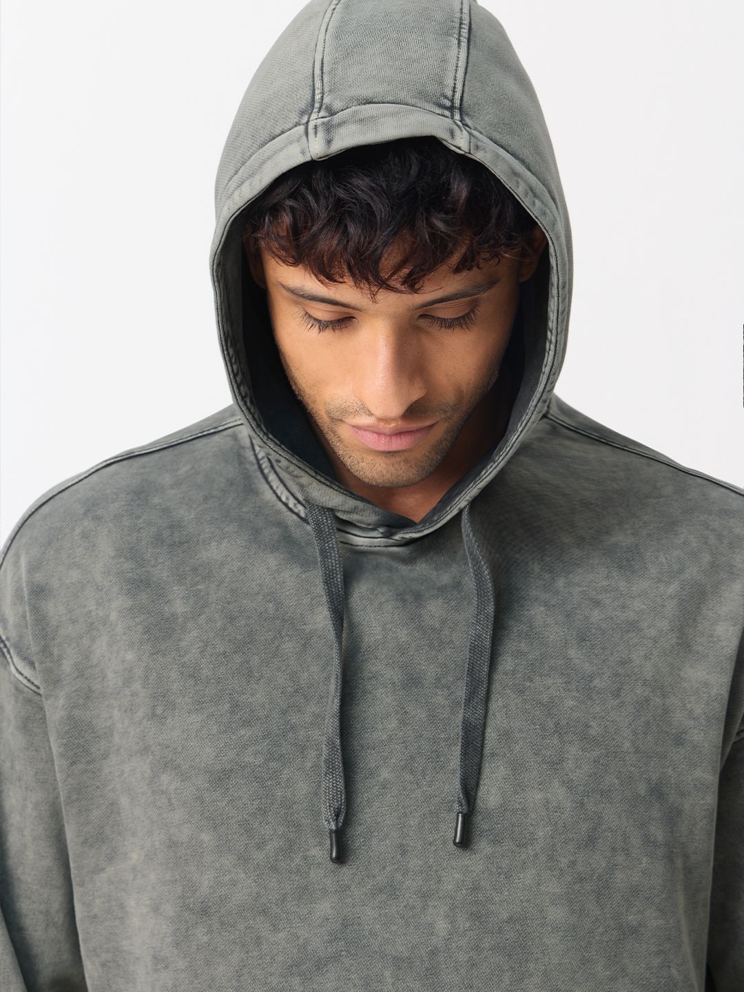 Oversized Hoodie: Ash Grey Men Oversized Hoodies