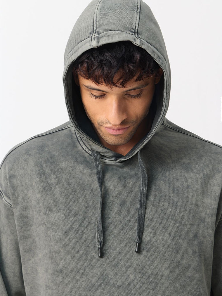 Oversized Hoodie: Ash Grey Men Oversized Hoodies