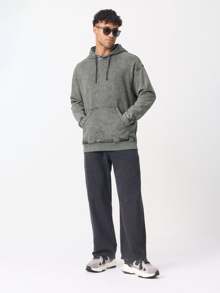 Oversized Hoodie: Ash Grey Men Oversized Hoodies