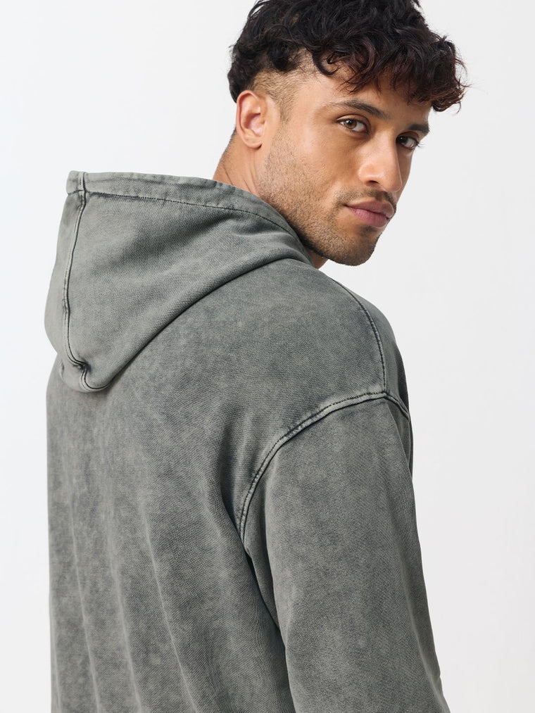Oversized Hoodie: Ash Grey Men Oversized Hoodies