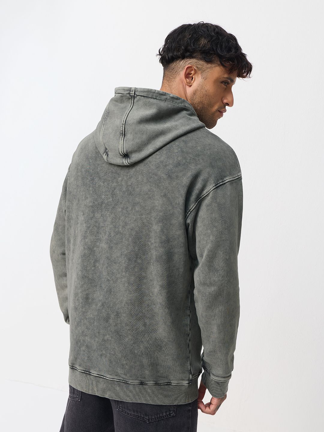 Oversized Hoodie: Ash Grey Men Oversized Hoodies