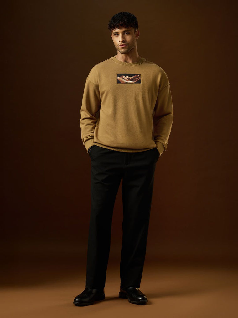 Oversized Sweatshirt: Dusty Roads Men Oversized Sweatshirts