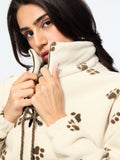 TSS Originals: Paw Trail Women Oversized Sweatshirts