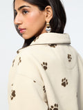 TSS Originals: Paw Trail Women Oversized Sweatshirts
