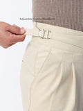 Gurkha Pants: Vanilla White Men Super Flex Pants