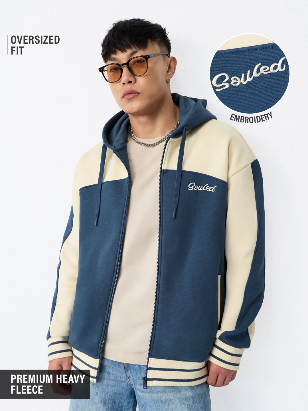 TSS Originals: Iris Colourblock Men Oversized Hoodies