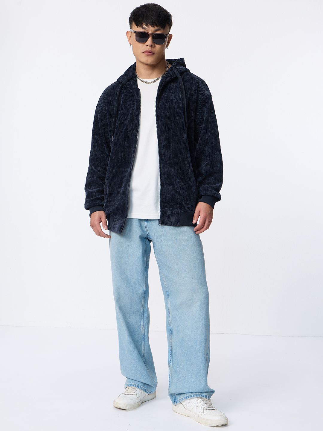 TSS Originals: Indigo Blue Men Oversized Hoodies