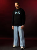 Oversized T-Shirt: Hannya Mask Oversized Full Sleeve T-Shirts
