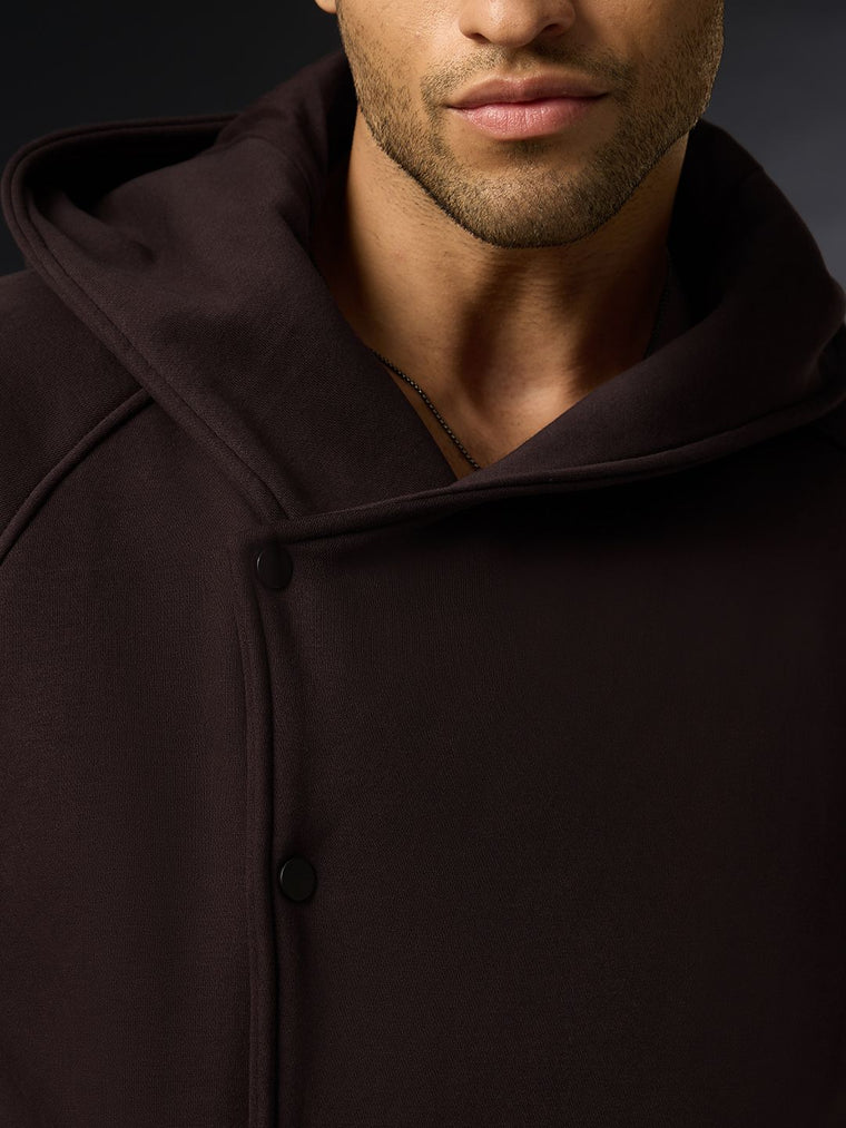 Oversized Hoodie: Choco Brown Men Oversized Hoodies