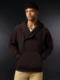Oversized Hoodie: Choco Brown Men Oversized Hoodies