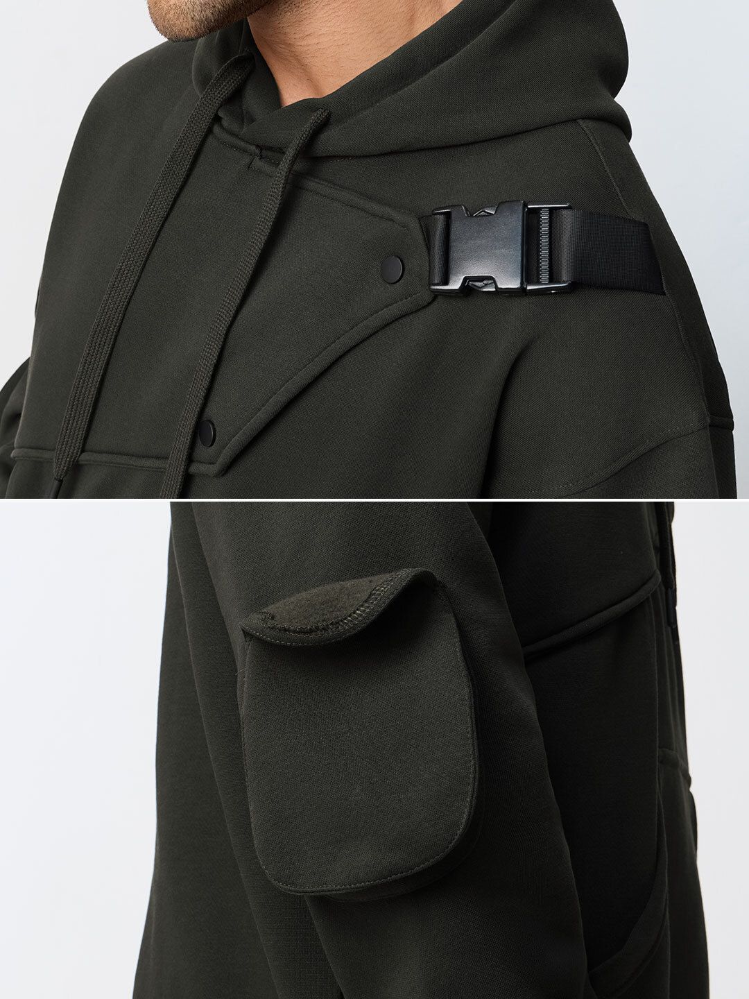TSS Originals: Olive Haze Men Oversized Hoodies