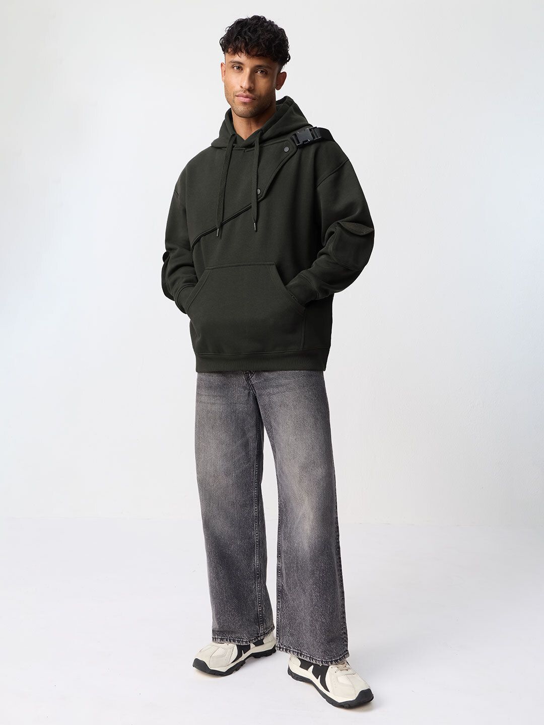 TSS Originals: Olive Haze Men Oversized Hoodies