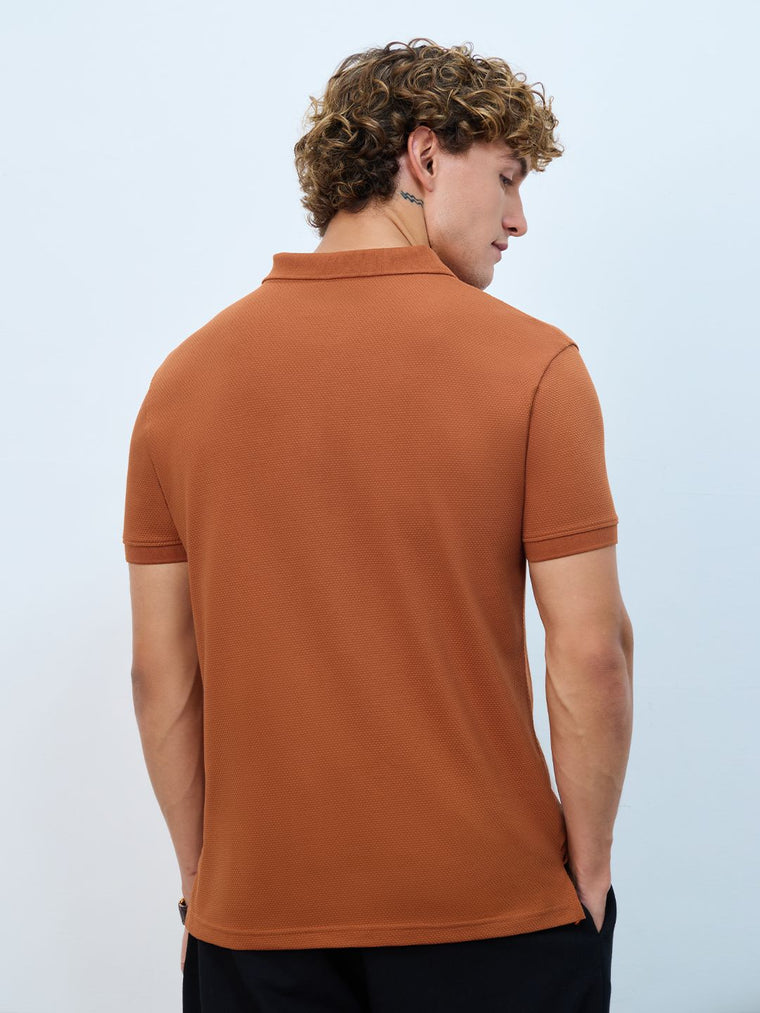 Popcorn: Burnt Orange Classic Polos