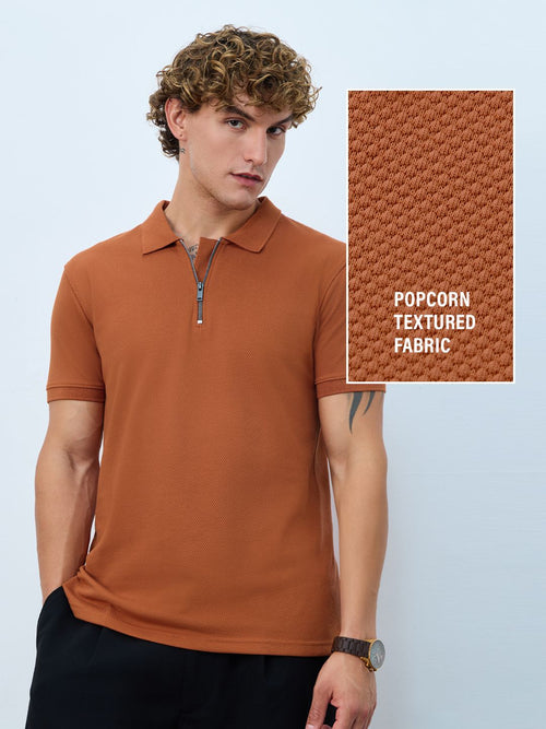 Popcorn: Burnt Orange Classic Polos