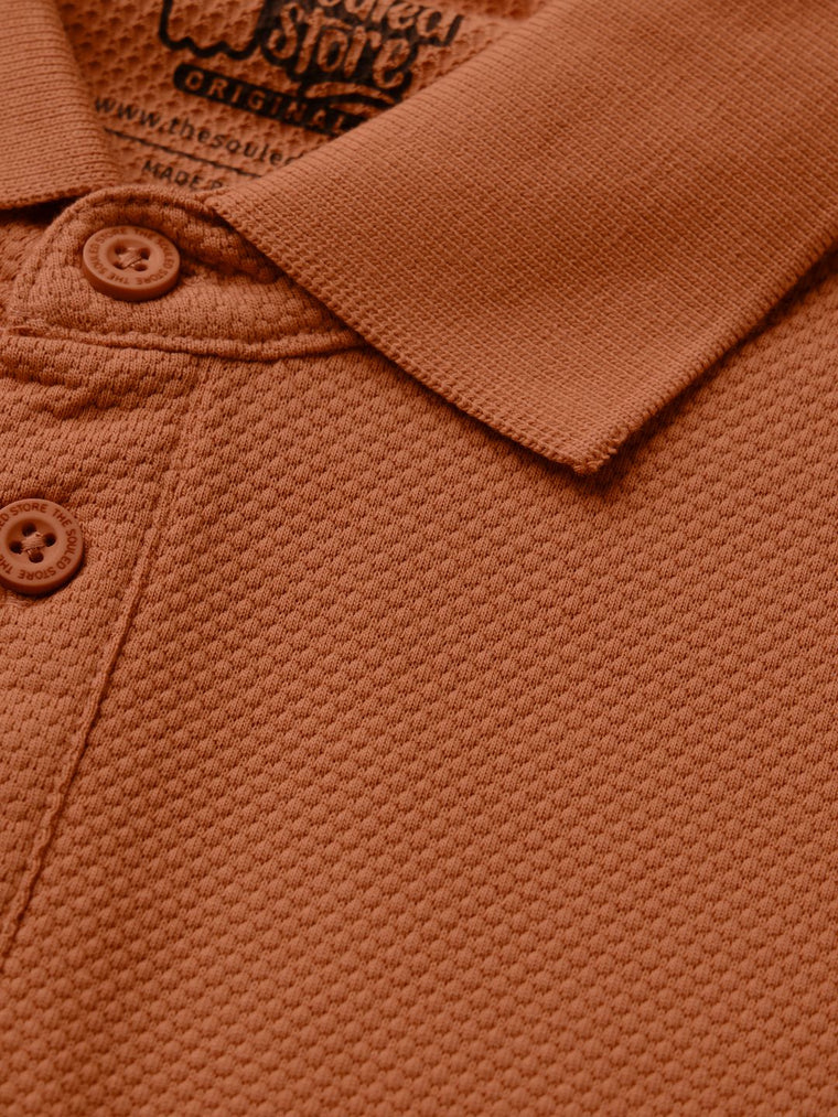 Popcorn: Burnt Orange Classic Polos