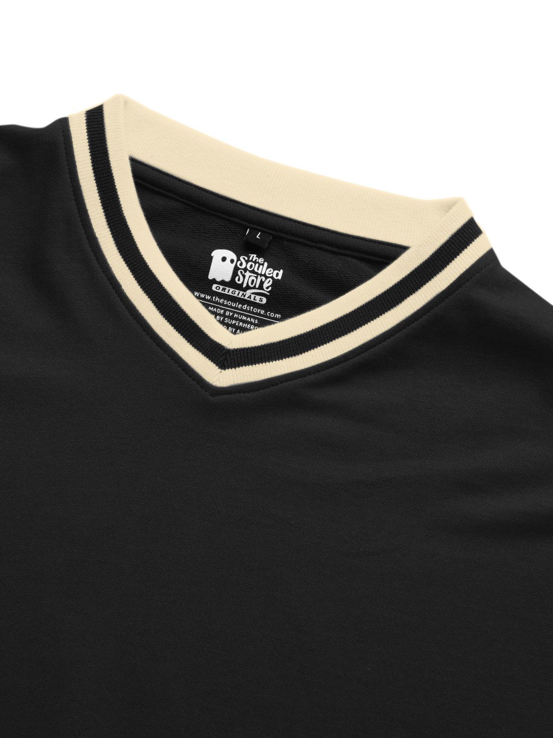 Solids: Black Oversized Full Sleeve T-Shirts