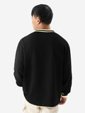 Solids: Black Oversized Full Sleeve T-Shirts