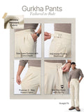 Gurkha Pants: Vanilla White Men Super Flex Pants