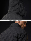 Heat Tech Jacket: Neon Drift Men Puffer Jackets