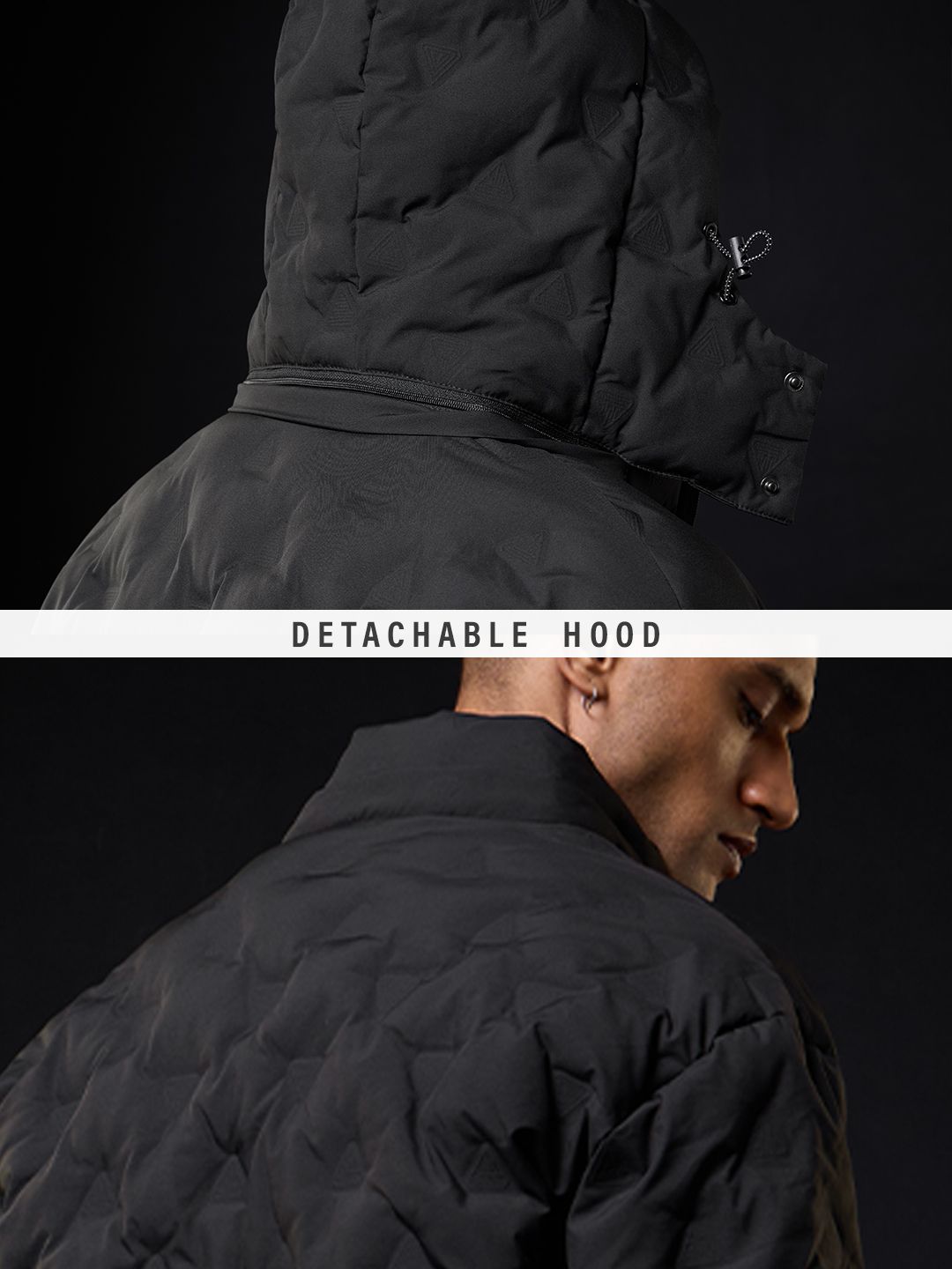 Heat Tech Jacket: Neon Drift Men Puffer Jackets