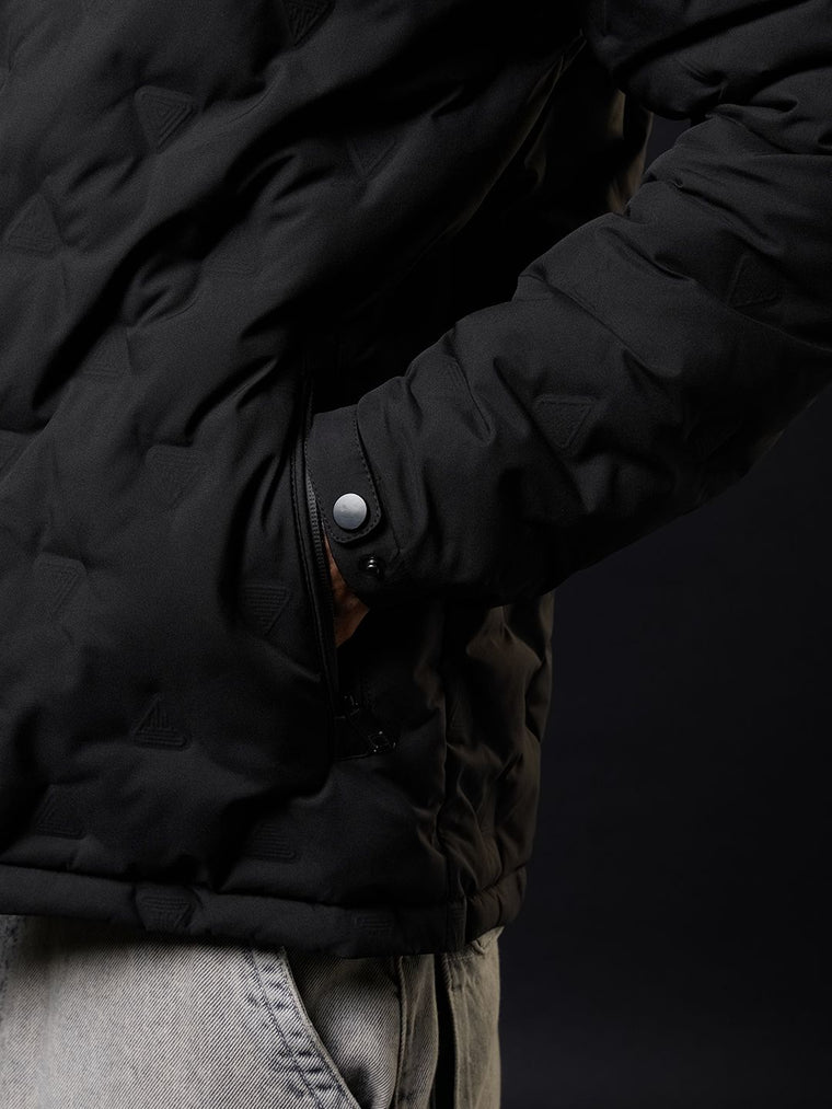 Heat Tech Jacket: Neon Drift Men Puffer Jackets