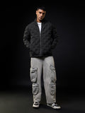Heat Tech Jacket: Neon Drift Men Puffer Jackets
