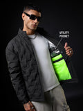 Heat Tech Jacket: Neon Drift Men Puffer Jackets