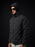 Heat Tech Jacket: Neon Drift Men Puffer Jackets