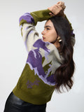 TSS Originals: Lilac Sun Landscape Women Oversized Sweaters