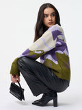 TSS Originals: Lilac Sun Landscape Women Oversized Sweaters