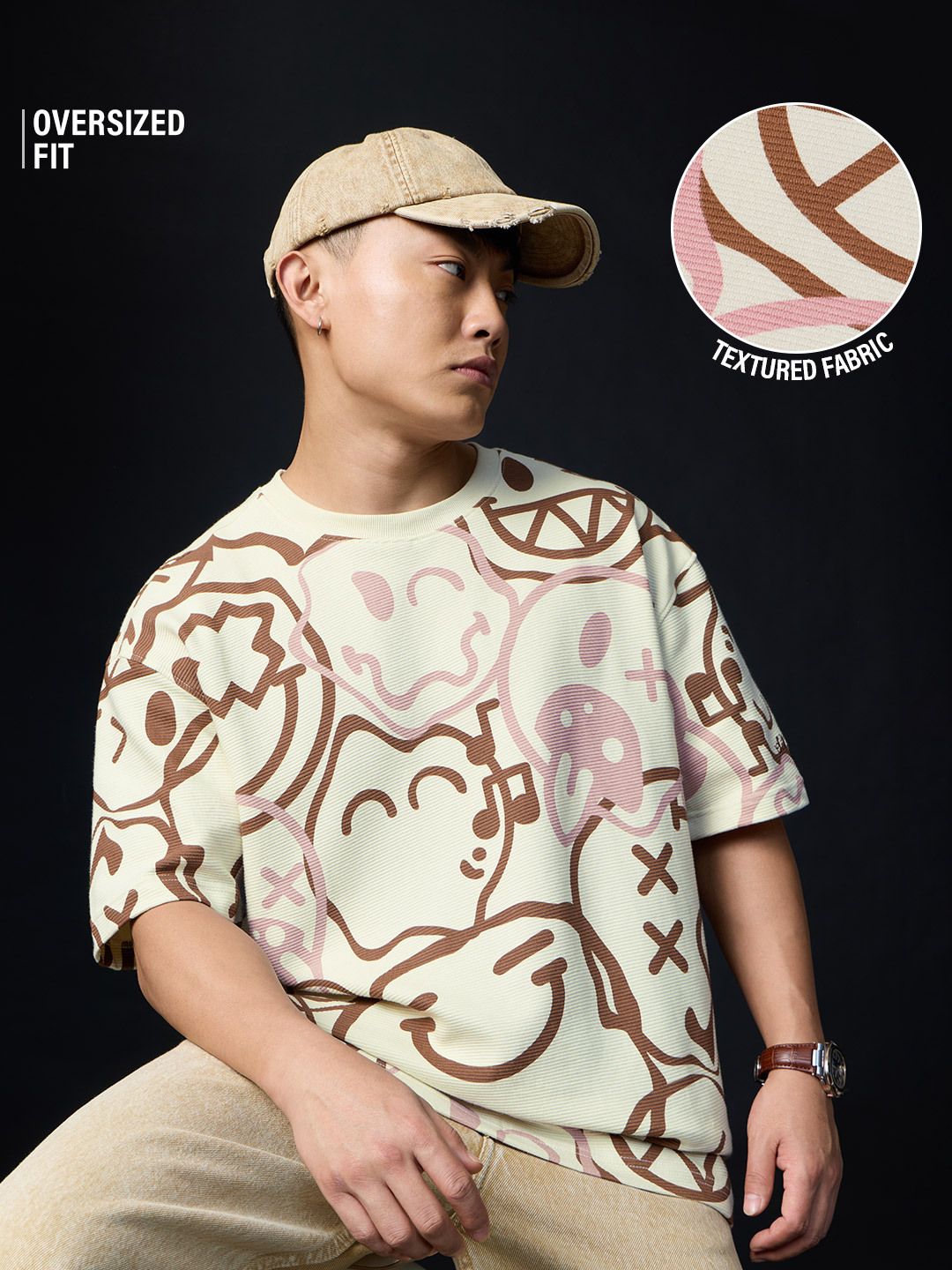 S.W.SMILEY: All The Feels Oversized T-Shirts
