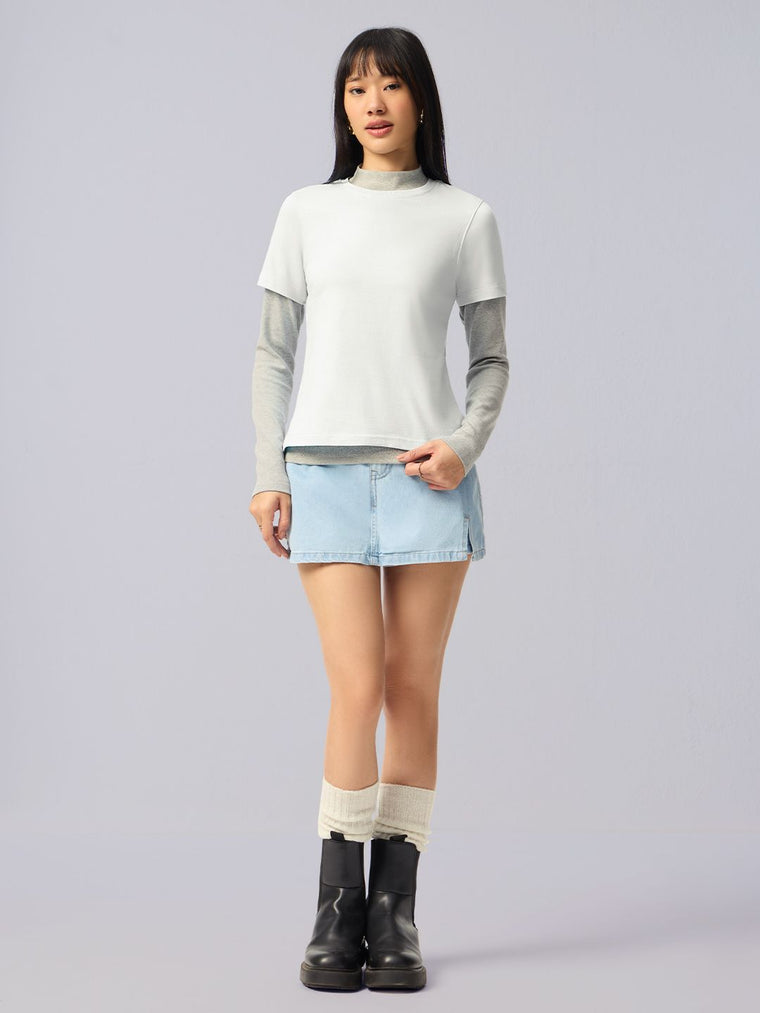 Regular Solids: Platinum Women Regular T-Shirts