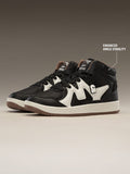UBZ Ascend: Black Men Mid Top Sneakers