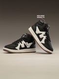 UBZ Ascend: Black Men Mid Top Sneakers