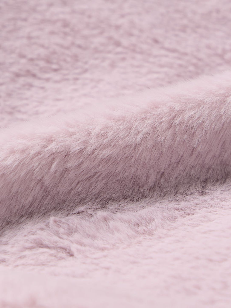 Fur Jacket: Lavender Women Oversized Jackets