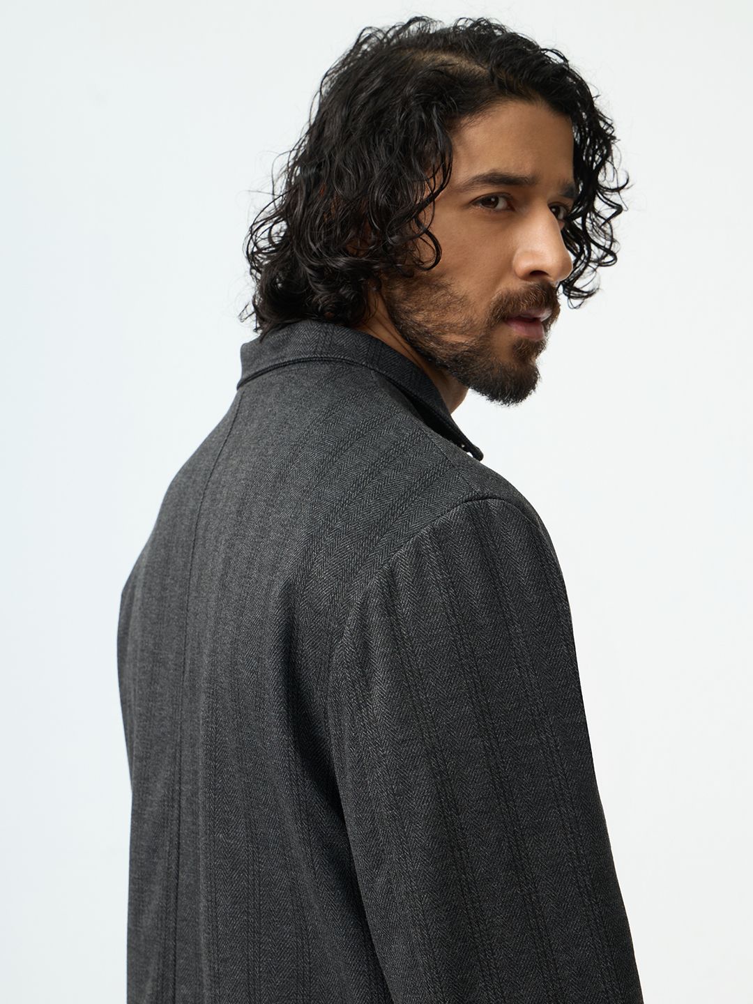 Trench Coat: Charcoal Black Jackets
