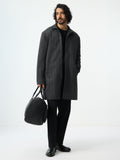 Trench Coat: Charcoal Black Jackets