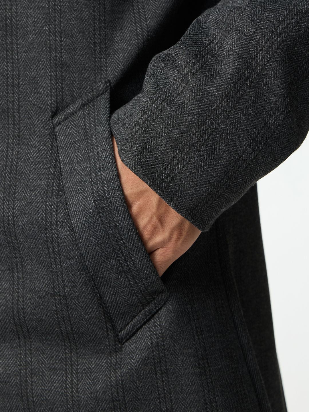 Trench Coat: Charcoal Black Jackets