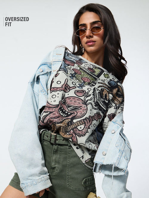TSS Originals: The Daily Grind Women Oversized T-Shirts