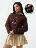 TSS Originals: Skater Bear Women Oversized Sweaters