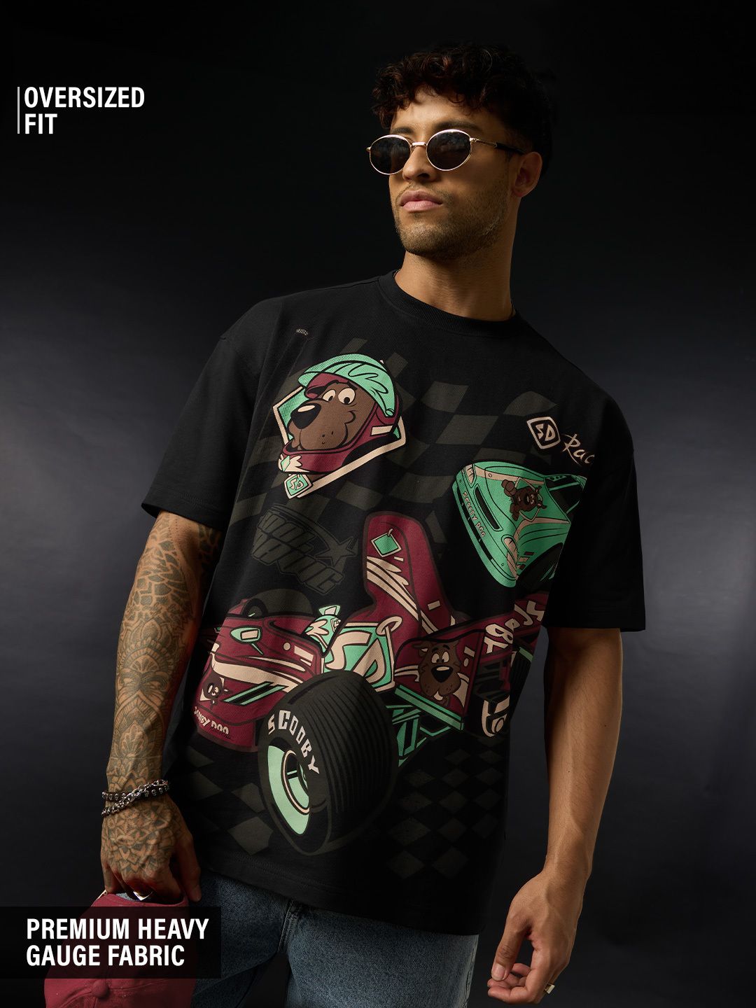 Scooby Doo: Racer Oversized T-Shirts