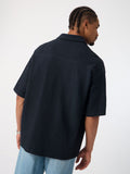 Textured Shirt: Blue Iris Oversized Shirts